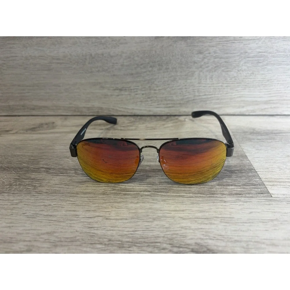 PUGS Sunglasses STYLE M4 Red Mirror Black Frames‎